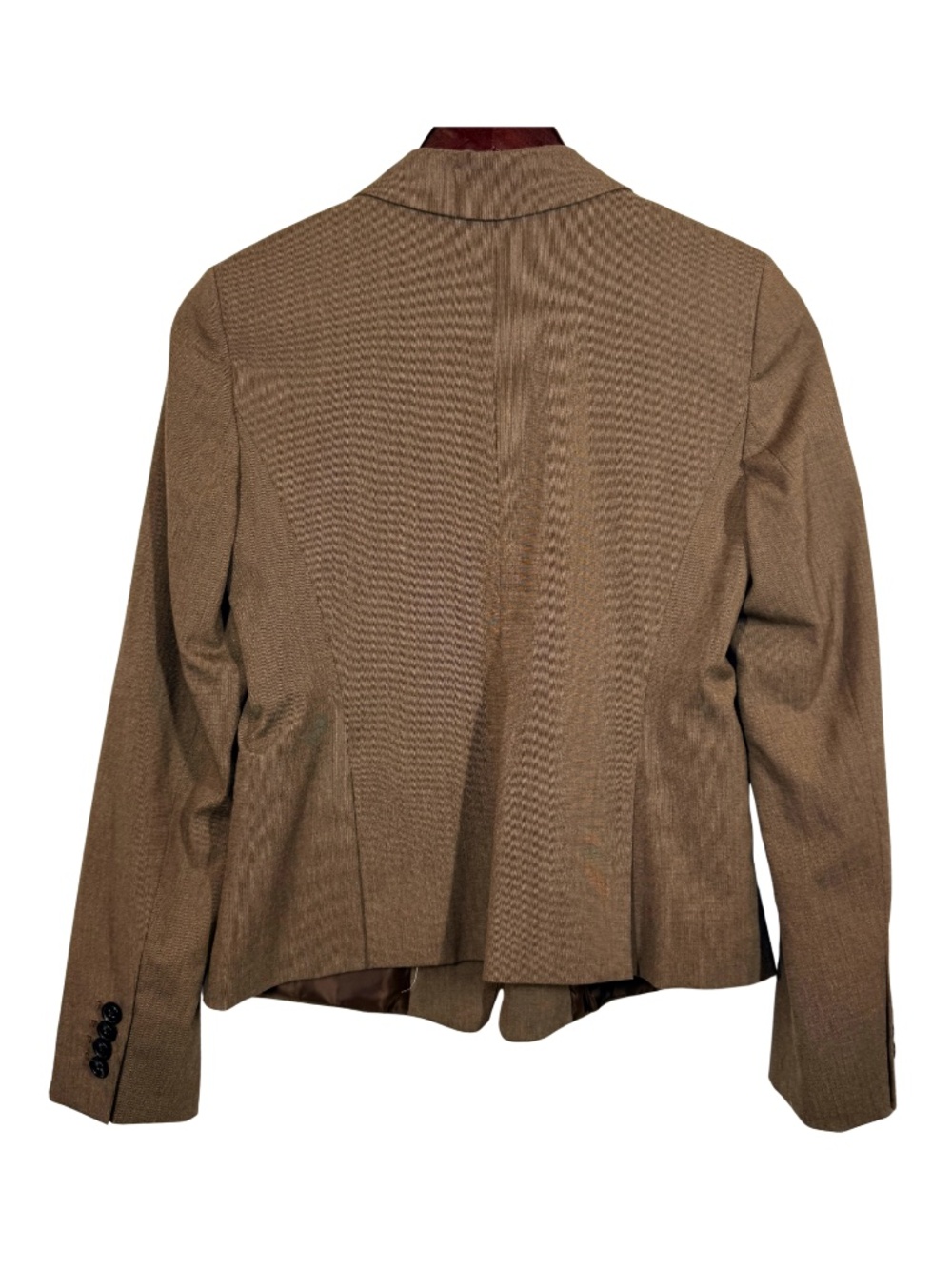 Ann Taylor Petite Tan Brown Blazer Two Button 4P - Picture 3 of 5